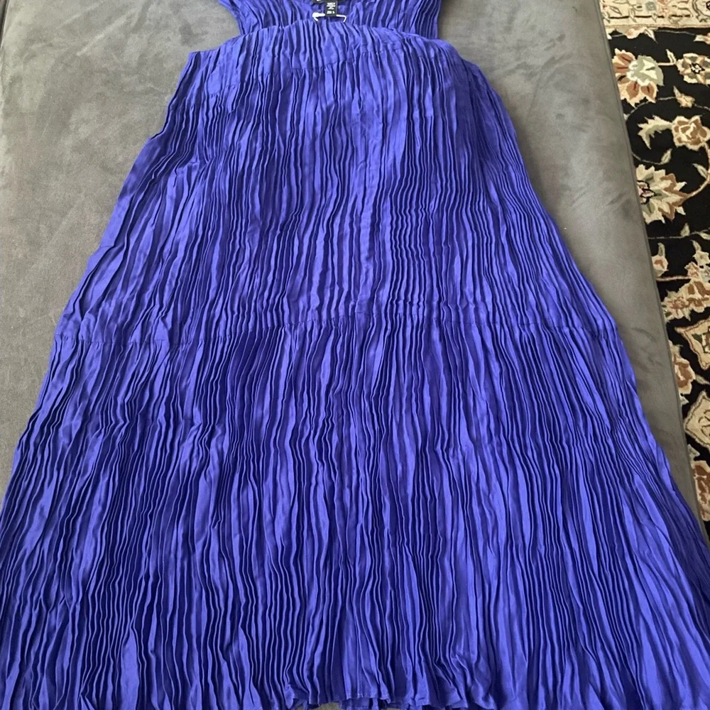 Eileen Fisher Women Sleeveless Tiered Silk dress NWT Large - Picture 4 of 7